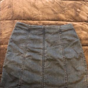 Free People Jean Skirt